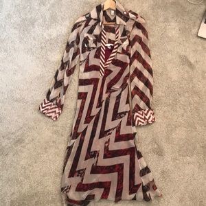 Diane von Furstenberg Two Layer Red Dress